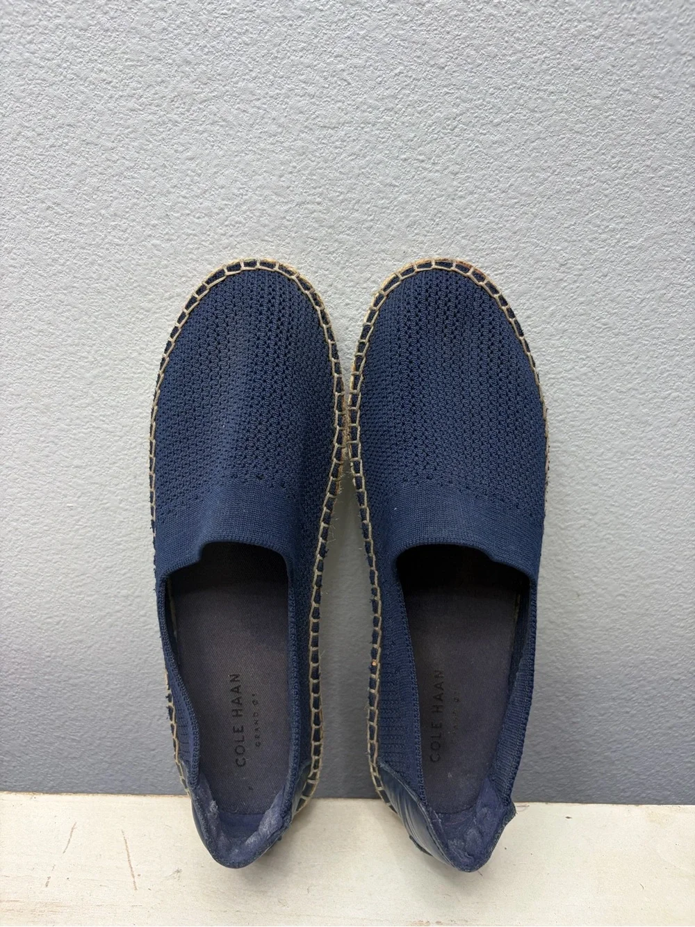 Cole Haan Coudfeel Stitchlite Blue Espadrilles Size 7